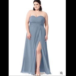Azazie Arabella Allure Bridesmaid Dress Dusty Blue
